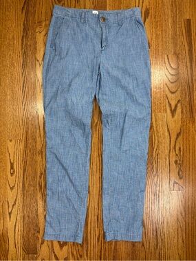 GAP 100% Cotton Light Blue Chambray Chinos (00)